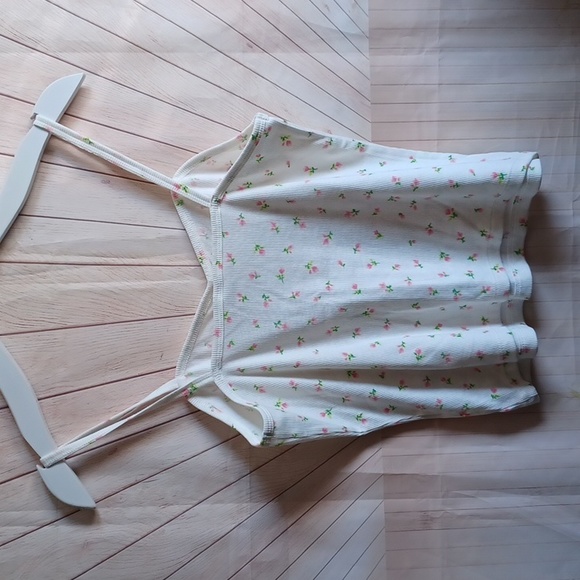 BP Strechty Camisole Pink Roses Tee Top Shirt Urban Outfitters - Picture 5 of 8